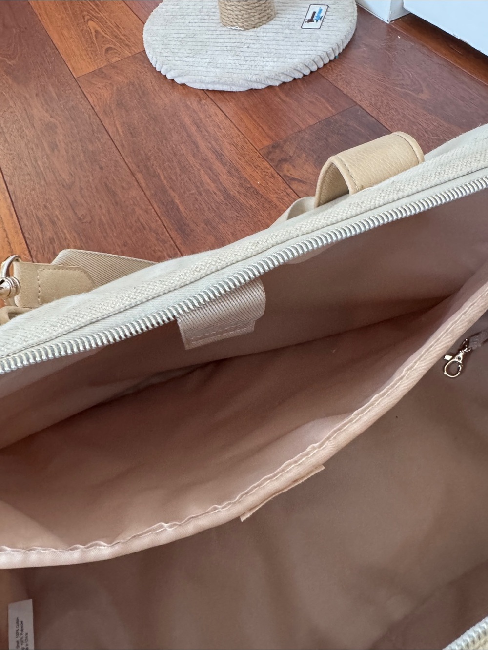 BÉIS Original Canvas Weekender Bag | Travel Carry-On with Bottom Compartment - Picture 11 of 15